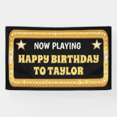 Broadway Marquee mit benutzerdefiniertem Text Banner (Horizontal)