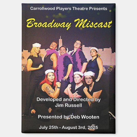 Broadway Miscast Poster Magnet (Vorderseite)