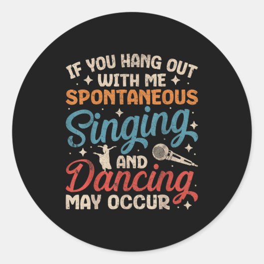 Broadway Musical Theater Nerd Theatre Geek Drama L Runder Aufkleber (Vorderseite)