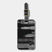 Broadway-Nächte Gepäckanhänger (Vorderseite vertikal)