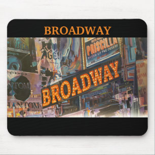 Broadway Neon Lights Mousepad