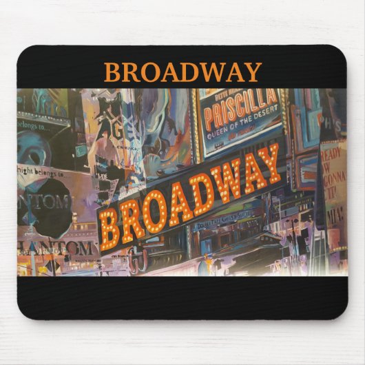 Broadway Neon Lights Mousepad (Vorne)