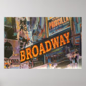 Broadway Neon Lights Poster (Vorne)