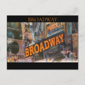 Broadway Neon Lights Postkarte (Vorderseite)
