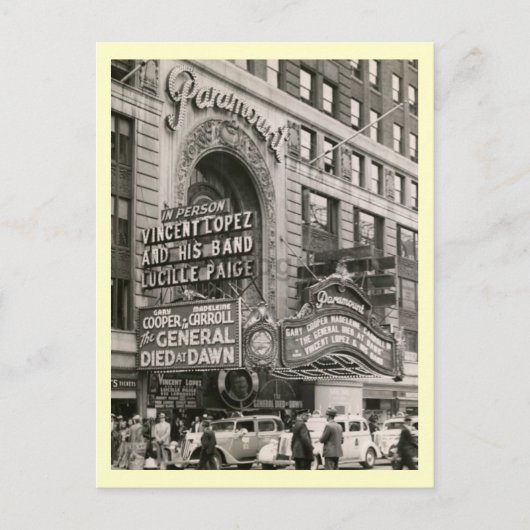 Broadway, New York City Vintag Postkarte (Vorderseite)