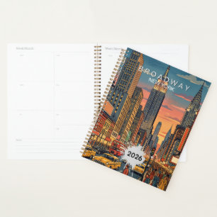 Broadway New York Reise Kunst Vintage Planer