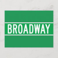 Broadway, New York Street Sign