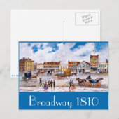 Broadway NYC 1810 Postkarte (Vorne/Hinten)