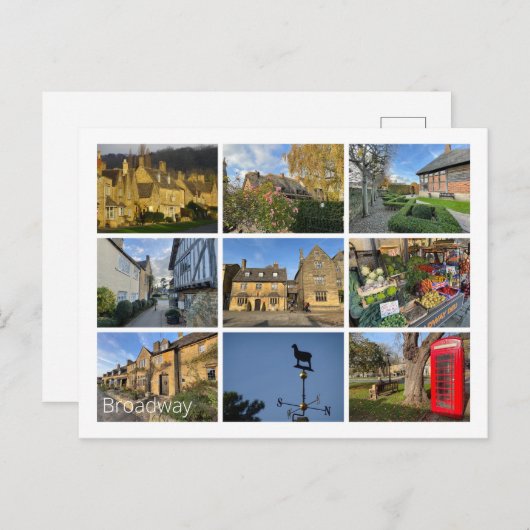 Broadway Postkarte (Vorne/Hinten)