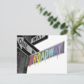 Broadway Postkarte (Stehend Vorderseite)
