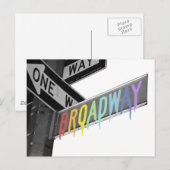 Broadway Postkarte (Vorne/Hinten)