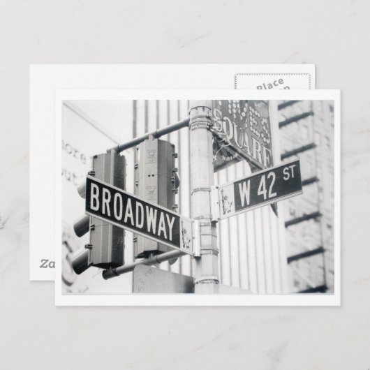 Broadway-Postkarten Postkarte (Vorne/Hinten)