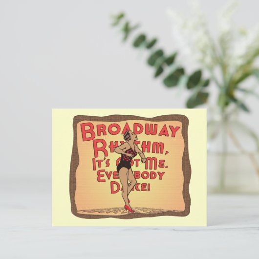 Broadway Rhythm Postkarte (Stehend Vorderseite)