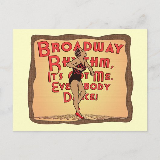 Broadway Rhythm Postkarte (Vorderseite)