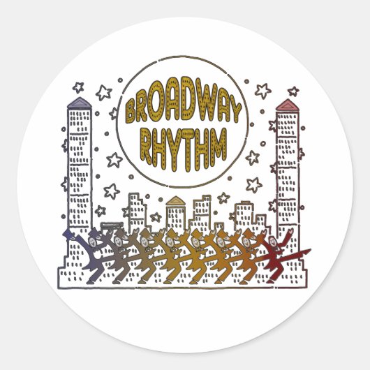 Broadway Rhythm Stickers (Vorderseite)