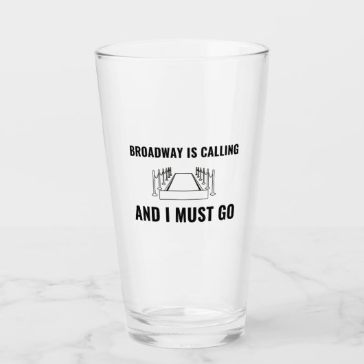 Broadway ruft glas (Vorderseite)