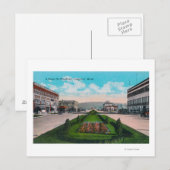 Broadway SceneLongview, WA Postkarte (Vorne/Hinten)