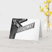 Broadway Sign Karte (Gelbe Blume)
