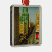 Broadway-Straße in Los Angeles, CA Silbernes Ornament (Rechts)