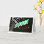 Broadway-Straßenschild Karte (Gelbe Blume)