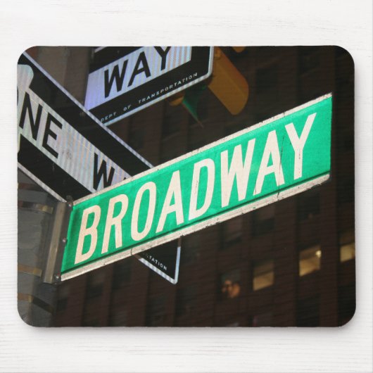 Broadway-Straßenschild Mousepad (Vorne)