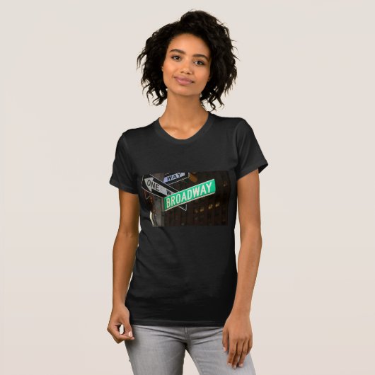 Broadway-Straßenschild T-Shirt (Vorne ganz)