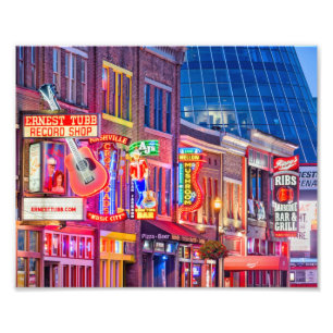 Broadway Street Downtown Nashville Tennessee Fotodruck