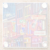 Broadway Street Downtown Nashville Tennessee Glasuntersetzer (Rückseite)