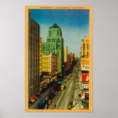 Broadway Street in Los Angeles, CA Poster (Vorne)