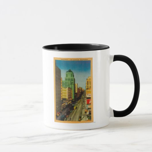 Broadway Street in Los Angeles, CA Tasse (Rechts)