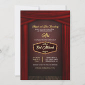 Broadway Themed Bat Mitzvah Einladung (Vorderseite)