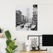 Broadway & Times Gebäude (One Times Square) Poster (Heimbüro)