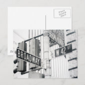 Broadway-Times Square-Postkarte Postkarte (Vorne/Hinten)