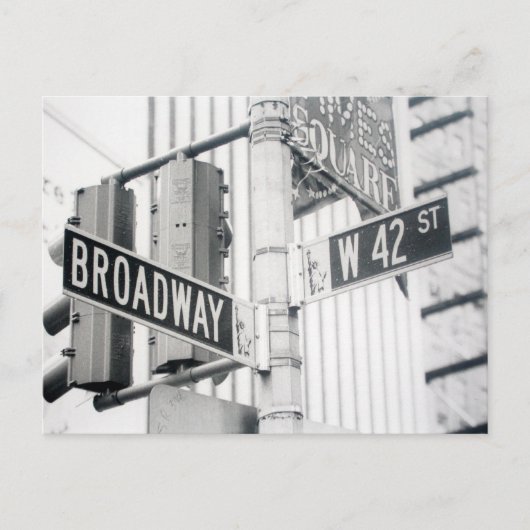 Broadway-Times Square-Postkarte Postkarte (Vorderseite)