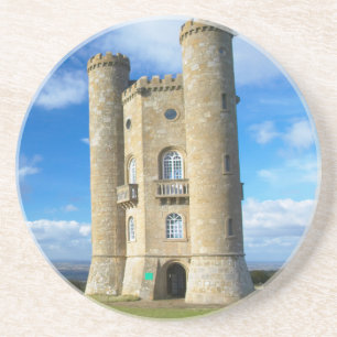 Broadway Tower, bei Broadway, Worcestershire 2 Sandstein Untersetzer