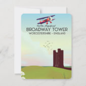Broadway Tower Worcestershire Travel Poster (Rückseite)