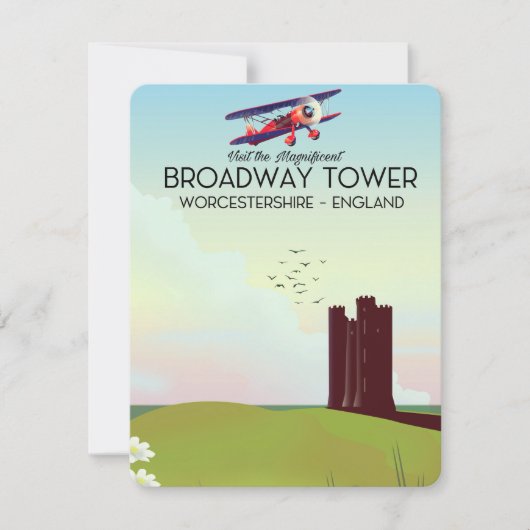 Broadway Tower Worcestershire Travel Poster (Vorderseite)