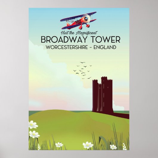 Broadway Tower Worcestershire Travel Poster (Vorne)