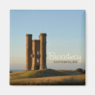 Broadway Turm im Textmagneten der Cotswolds Magnet