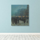 Broadway und 42nd Street Leinwanddruck (Insitu (Holzboden))