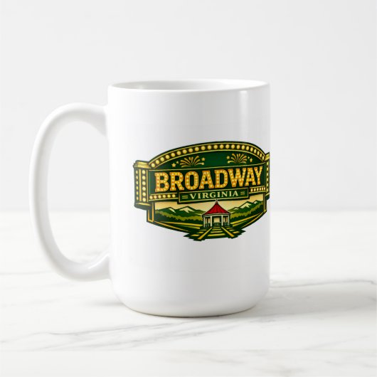 Broadway, VA Marquee-Mug Kaffeetasse (Links)