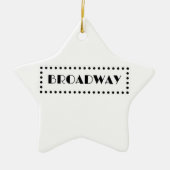 Broadway-Verzierung Keramik Ornament (Vorne)