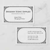 Broadway Visitenkarte (Vorne/Hinten)