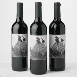Broadway & Wall Street NYC Wine Label - Vintag Weinetikett