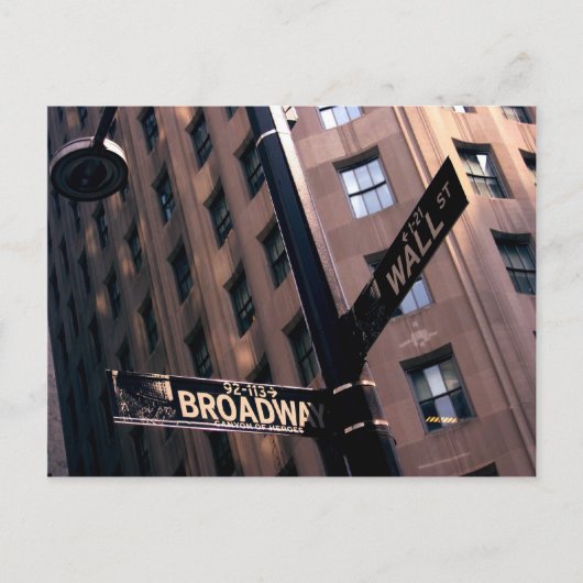 Broadway/Wallstreet Postkarte (Vorderseite)