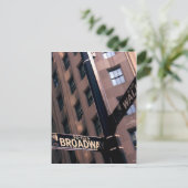 Broadway/Wallstreet Postkarte (Stehend Vorderseite)