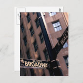 Broadway/Wallstreet Postkarte (Vorne/Hinten)