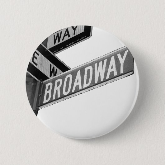 Broadway-Zeichen Button (Vorderseite)
