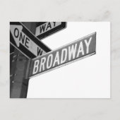 Broadway-Zeichen Postkarte (Vorderseite)
