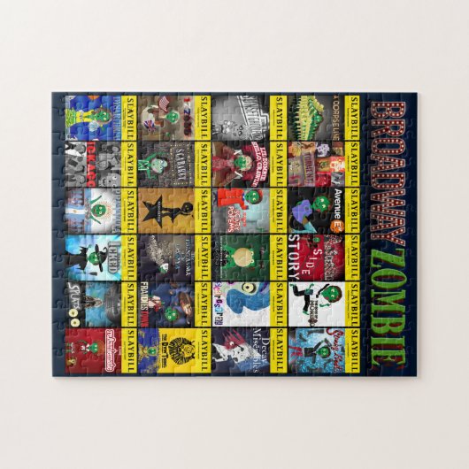 Broadway Zombie Theater Programme Jigsaw Puzzle (Horizontal)
